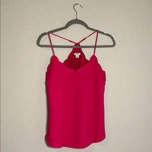 Pink j crew tank